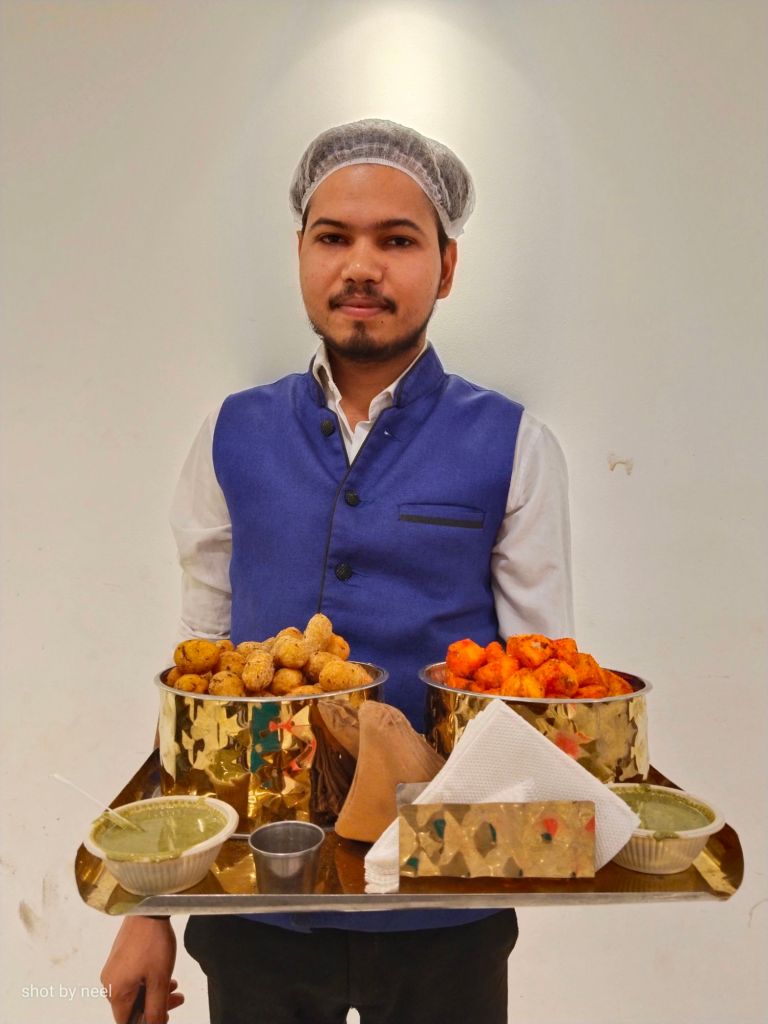 Mithila Events uniformed catering staff at a party in Noida Extension