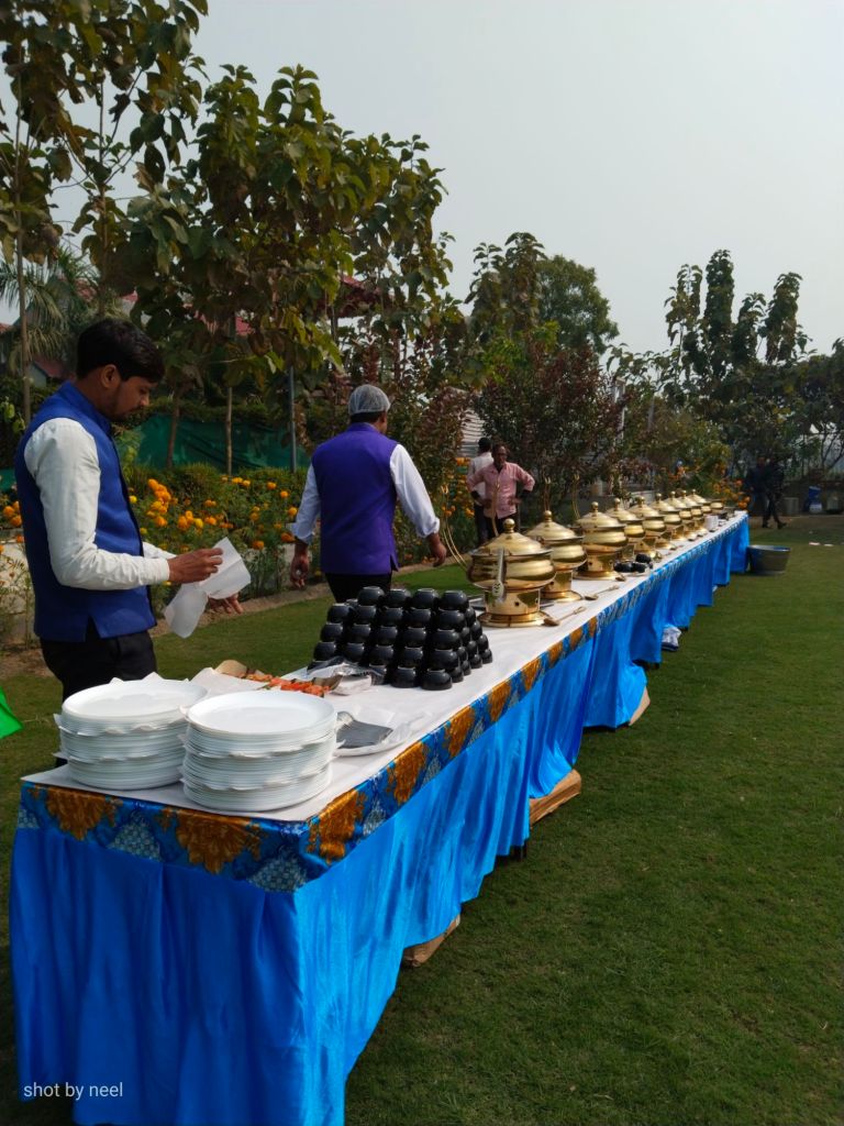 Mithila Events team managing a catering event in Noida