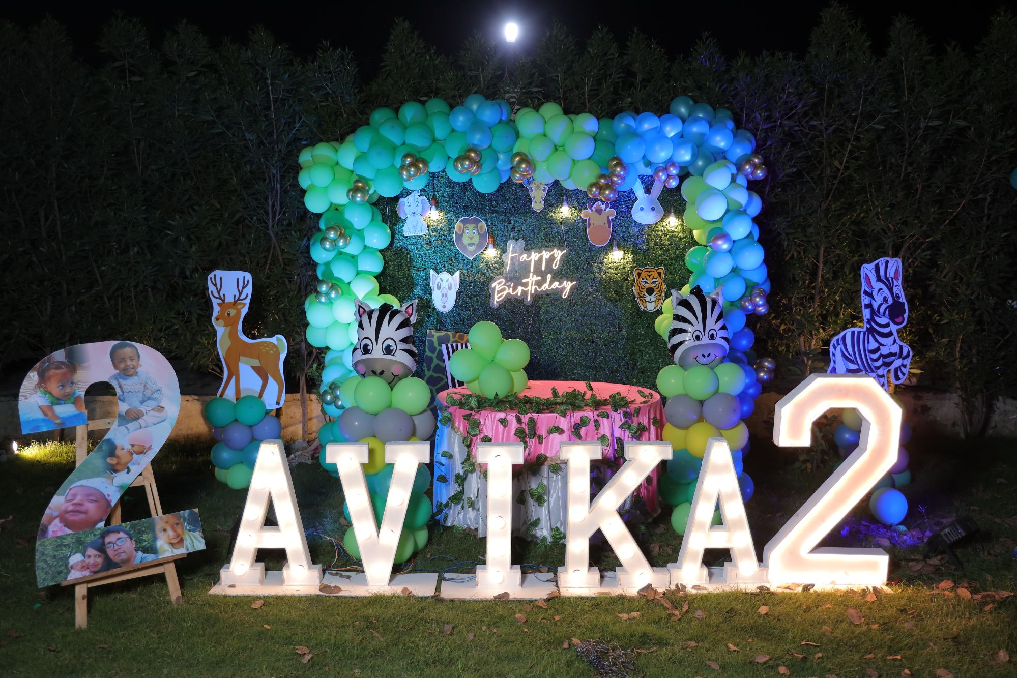 Birthday party balloon decoration by Mithila Events in Noida