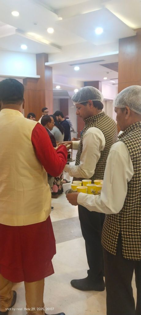 Mithila Events catering team at an event in Greater Noida
