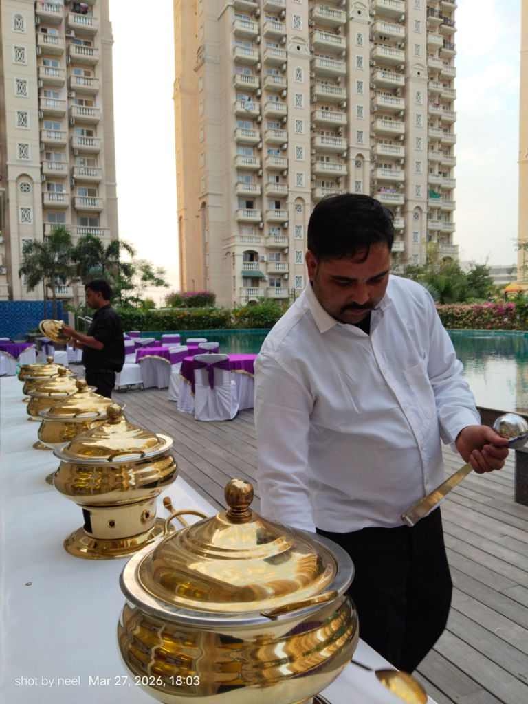 Mithila Events catering service at a family function in Greater Noida