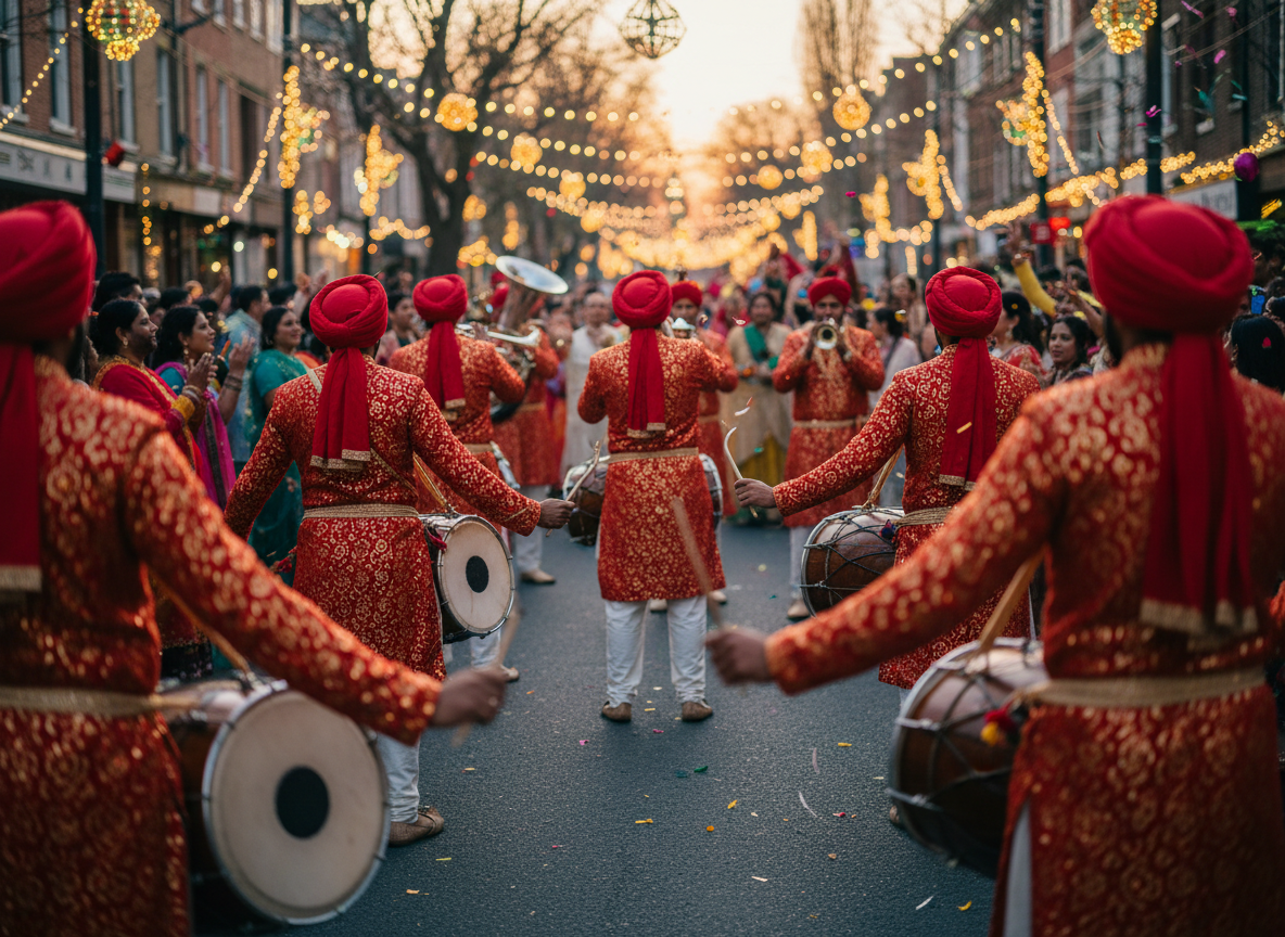 Dhol wala and band wala arranged by Mithila Events for wedding functions in Noida